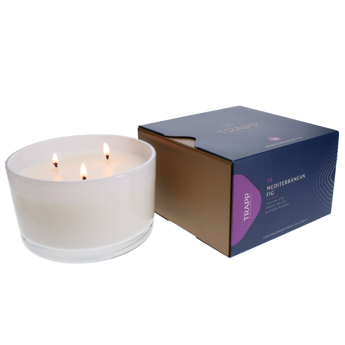 No. 14 Mediterranean Fig 16 oz. 3-Wick Candle Image 2