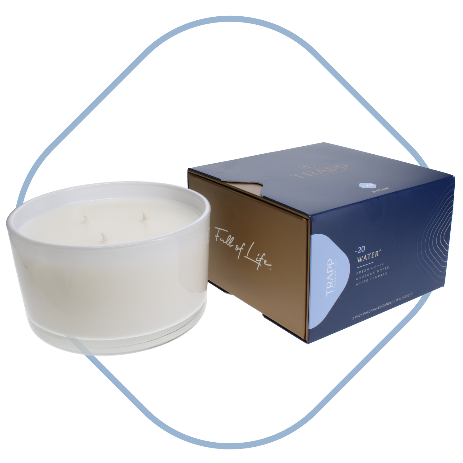 No. 20 Water 16 oz. 3-Wick Candle